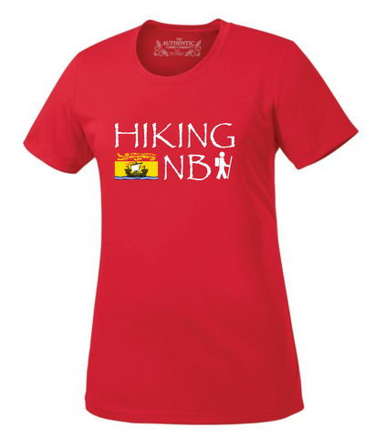 Hiking NB Ladies Performance T-Shirt - Wide Logo