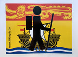 Hiking NB Sticker - 3"x4"