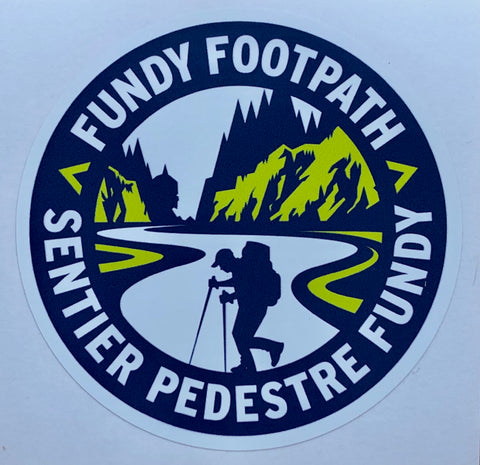 4” Fundy Footpath Sticker / autocollent Sentier Pedestre Fundy